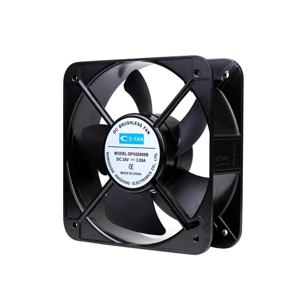 
200*200*60mm DC brushless axial cooler 24V industrial exhaust fan 200mm DC cooling fan 