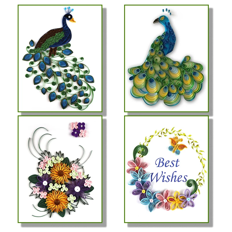 
Paper quilling tool set beginner roll paper new manual derivation drawing material package receiving box line drawing 