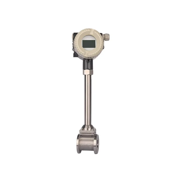 Digital display 4-20mA output steam gas vortex flowmeter with high accuracy