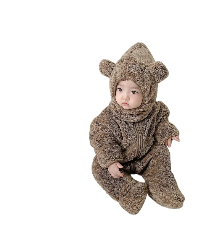 Домашний бархатный комбинезон для новорожденных, комбинезон с мультяшными животными для отдыха, Пижама