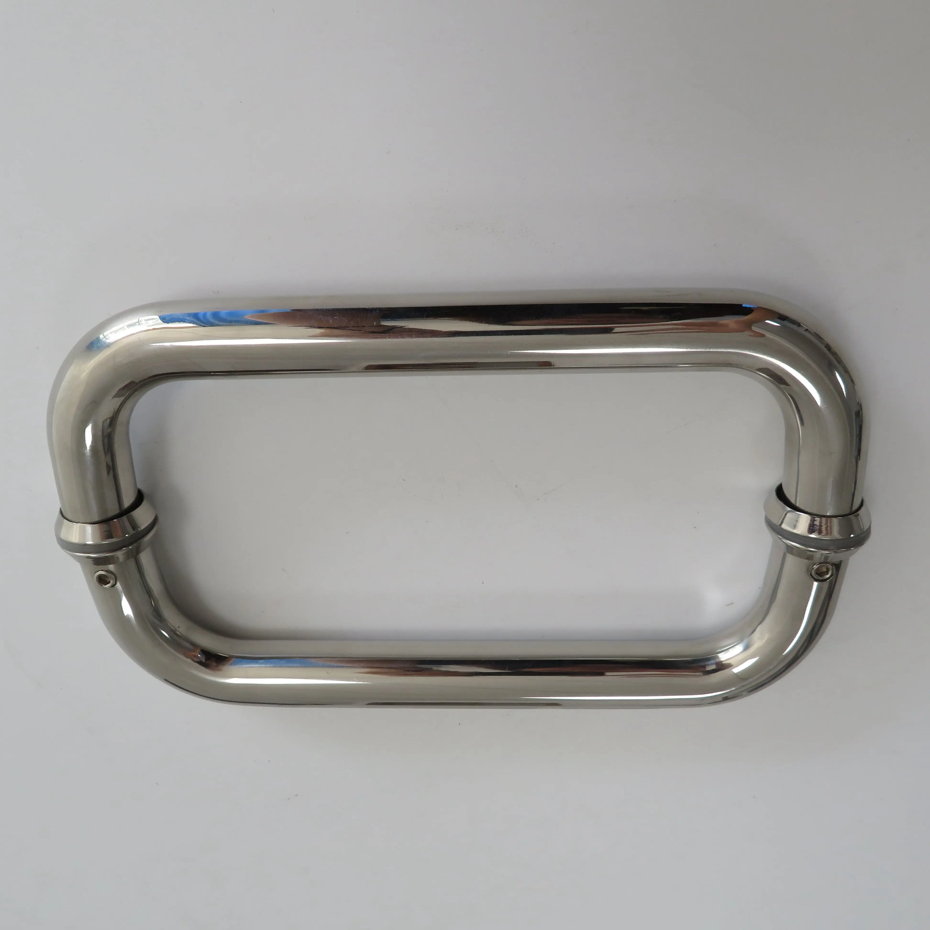 Custom stainless steel Pull and Flush Barn Door Handle Set Glass door doorknob