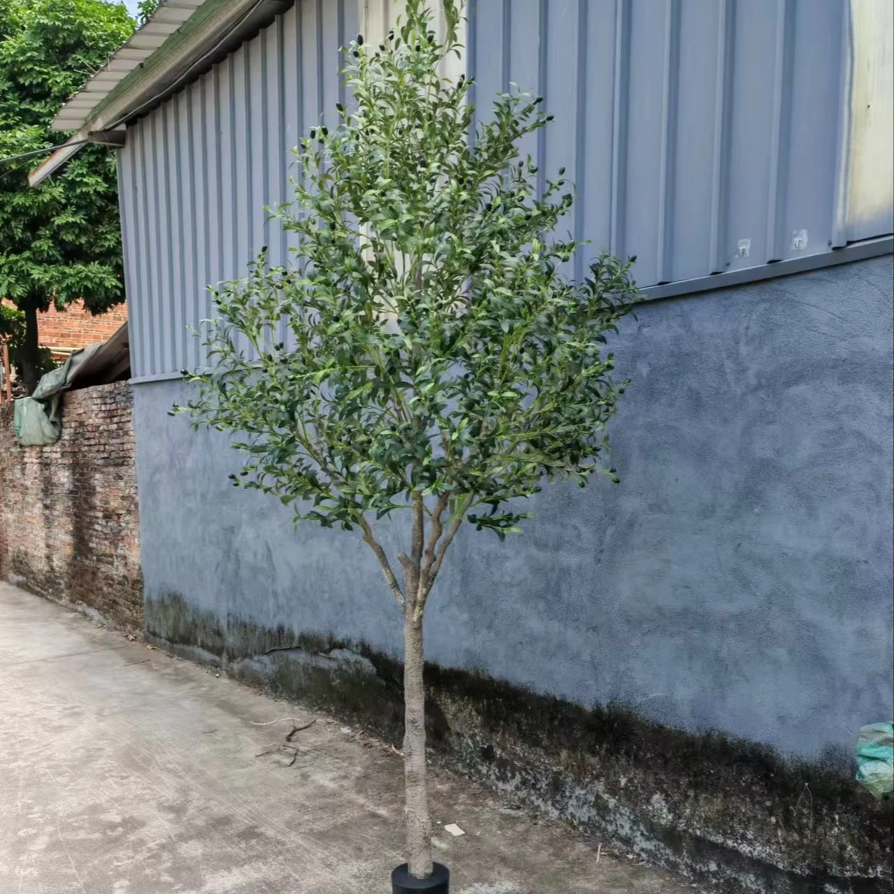 10ft 3M Large Artificial Olive Tree in Greenery Style Durable Plastic and Wood with Leaf and Pot Features Minimum Order 2 Piece
