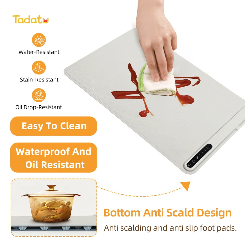 Silicone Folding Electric Warming Tray Food Heating Pad Food Warmer Mat Food Warming Mat for Buffets & Parties