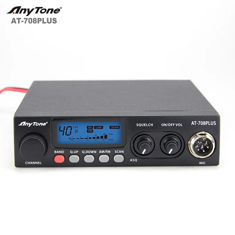 Anytone AT-708 Plus Marine Radio 12 Band AM FM 27mhz CB Radio 600 Channels HF transceiver Walkie talkie