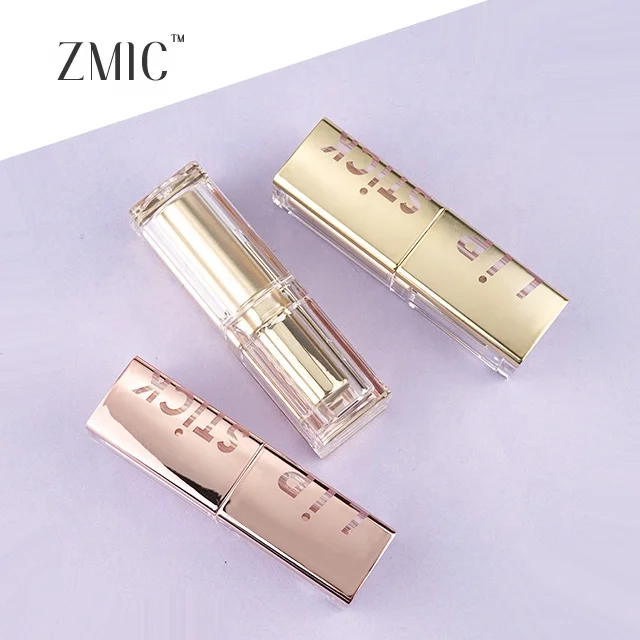 2022 new design lipstick tube empty golden hot sale lipstick containers cosmetic plastic packaging wholesale lipstick bottle