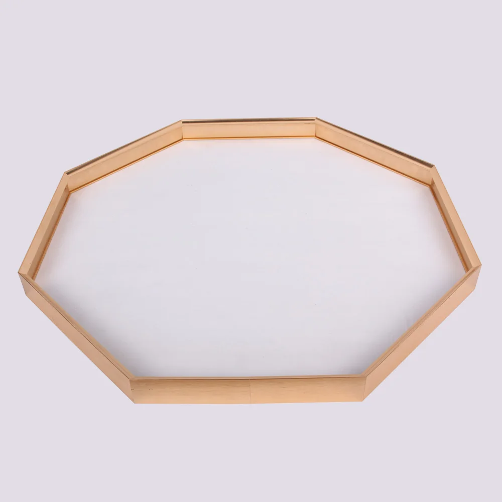 manufacturer Gold Black Aluminium Frame Stand Large arched door mirror Decorative Floor Full Long Mirror Stand dressing mirror frame