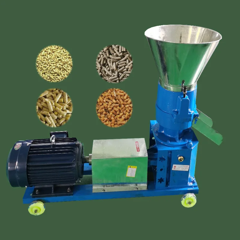 Young Bamboo Feed Pellet Granulator Machine Animal Feed Pellet Milling Machine For Chicken Pig Rabbit Food