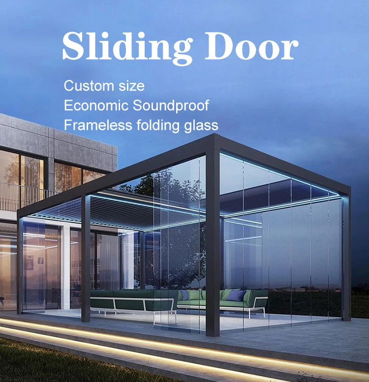 SUNC Wholesale Sunroom Outdoor Pergola Garden Glass House Aluminium Veranda Sunroom