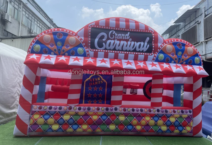 Надувной большой карнавал Midway игровая концессионная палатка ice cresm надувная веселая ярмарка игры 4 в 1 на заказ