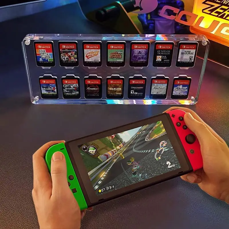 Spring Sign OLED Lite Clear Switch Game Cartridge Case Acrylic Card Case for Nintendo Switch