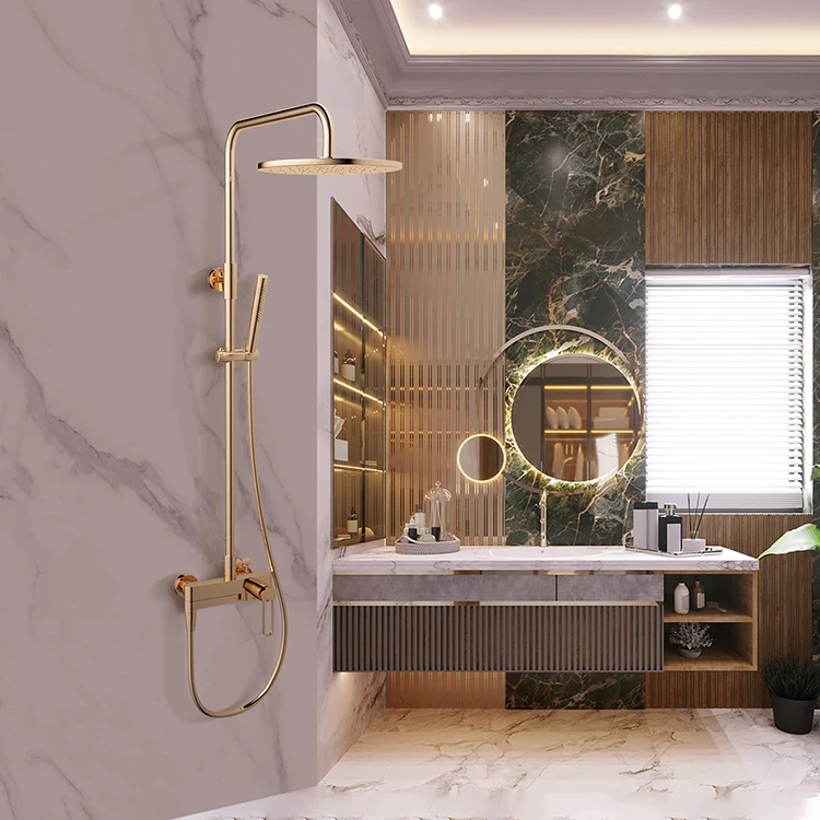 Water Mixer In wall basin mixer Lavatory Basin Sink Two holes wall mount concealed wash basin faucet gold