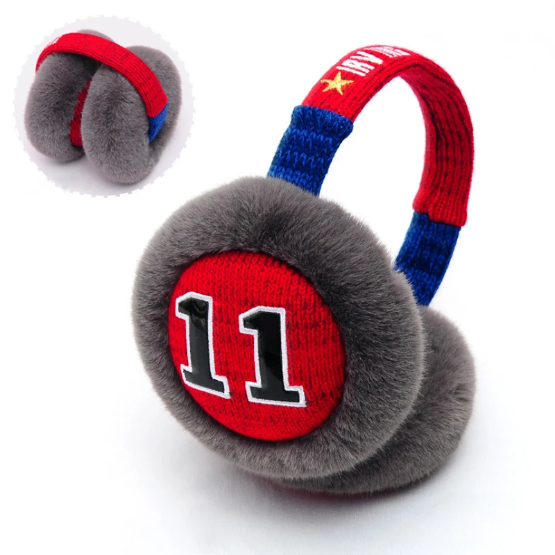 Trend cool star basketball winter warm boys and girls students foldable Korean version of outdoor sports earmuffs