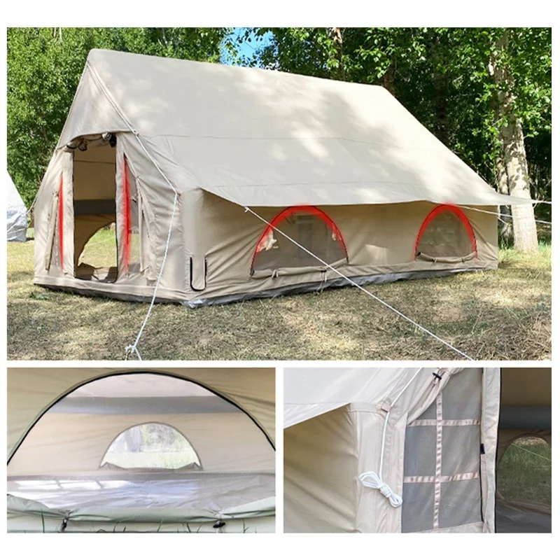Luxury Tents Hotel Resort Glamping Canvas Fabric Inflatable Tent