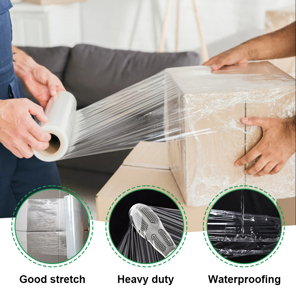 Custom Clear Compostable Plastic Printable Wrapping Film Cast Stretch Film Shrink Wrap