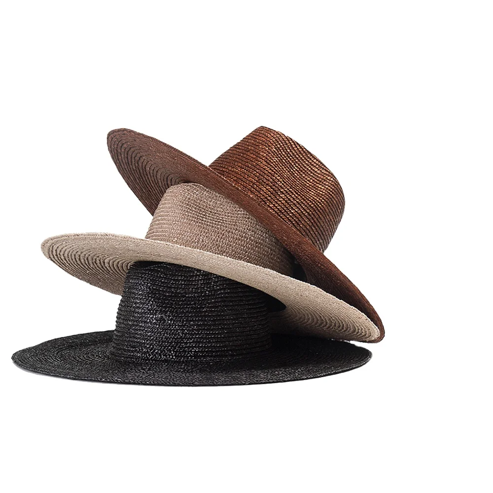 Manufacturer sombrero elegante Large Size 57cm 100% Wheat Panama Beach womens straw hat