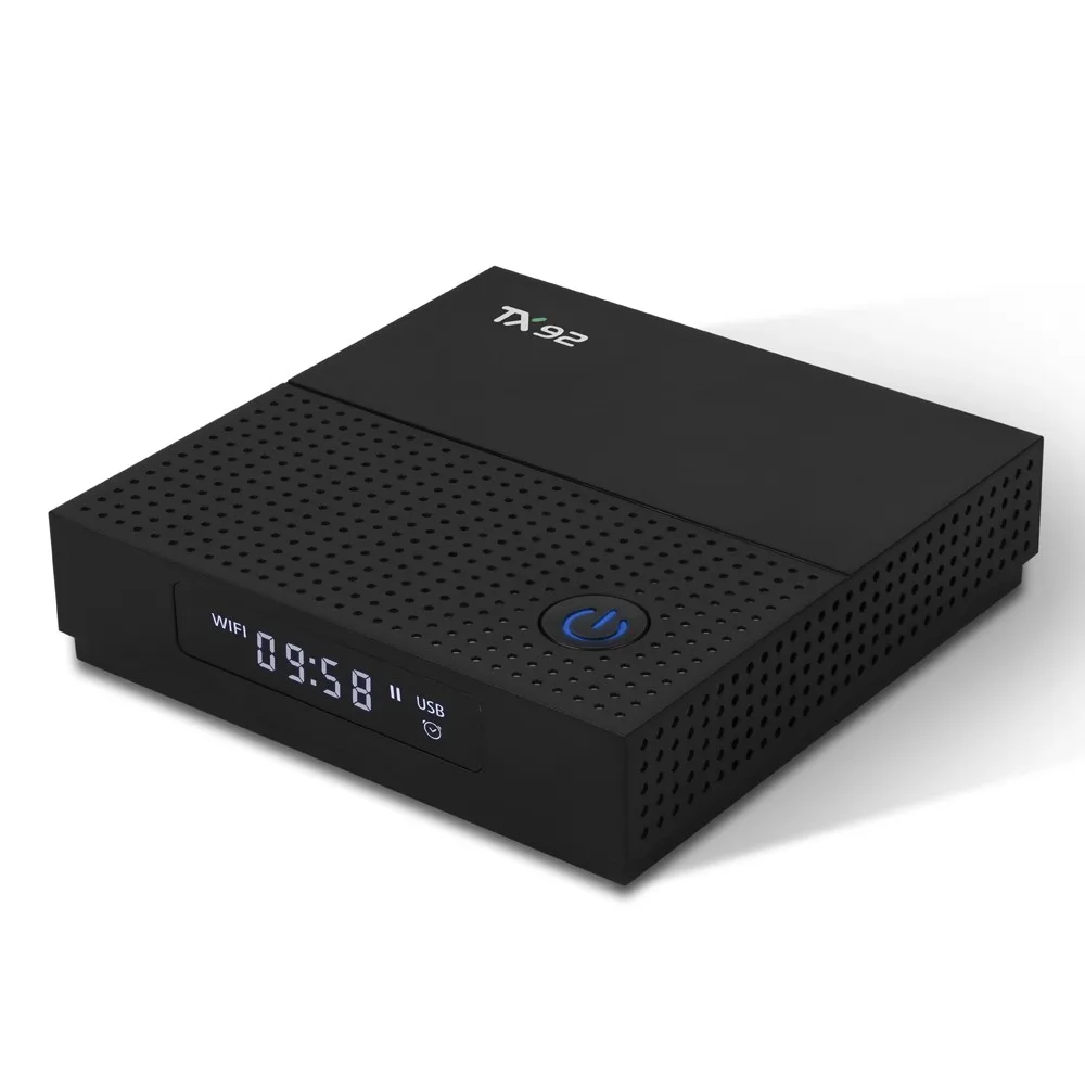 TX92 Android 7 1 tv box 4K Amlogic S912 пикселей 3 Гб оперативной памяти 32 ГБ ROM синий зуб 4 2 4G + 5 8G двухъядерный процессор Wi-Fi