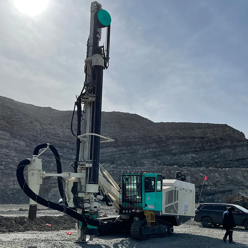 Mine Drilling Rig Blasthole DTH Rock Drilling Machine Crawler Mounted Drill Rig Blasting