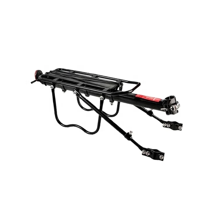Hot selling Aluminum Bike Rear Seat Rack   Quick Release Bicycle Rear Luggage Cargo Carrier With Reflector Adjustable