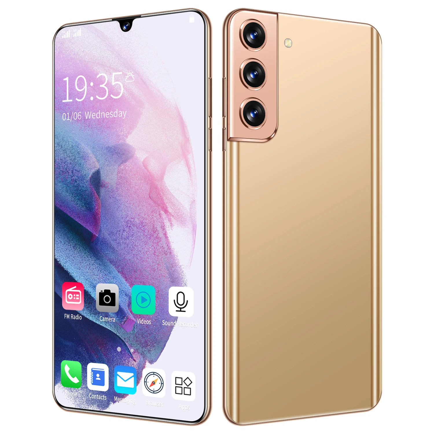 S21+5G 2021 big Screen China Cellular Custom Cheapest Manufacturer Tecno Phone