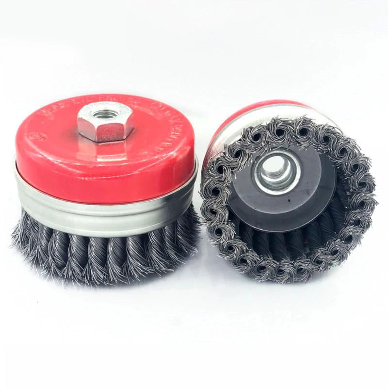 Fast Polishing 3 4 inch Twist Knot Wheel Cup Steel Wire Brush Rust Removing