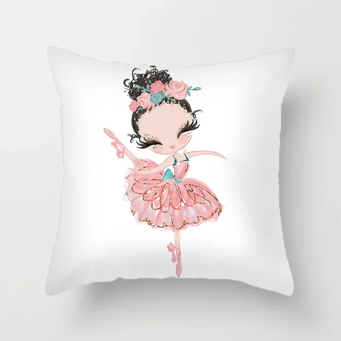 2023 New Prevent dirt pillow cover bed cover pillows home decor Home Hotel  Minimalist Comic Ballet pillow cover