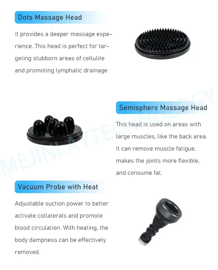 MJL New Turbo G8 Vibrator Vacuum Heat 2 in 1 Handle Butt Vibrating Lifting body Massage Device