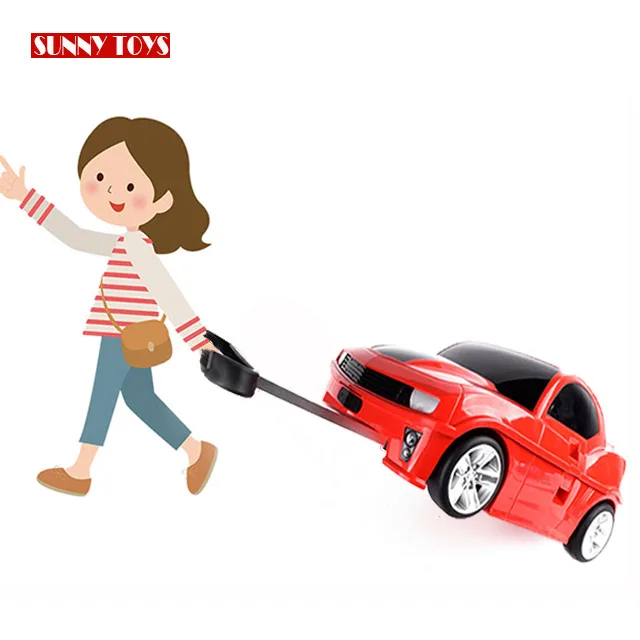 
 Детский 2 в 1 чемодан на колесиках для путешествий с дистанционным управлением Детский чемодан с автомобилем  