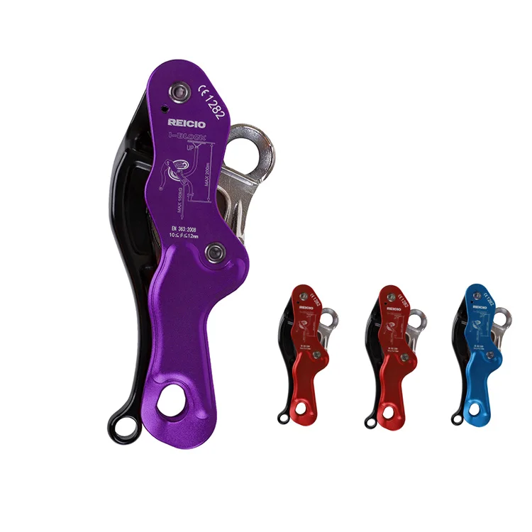 Наружные высотные алюминиево-магниевые противоударные спусковые устройства фиолетового цвета