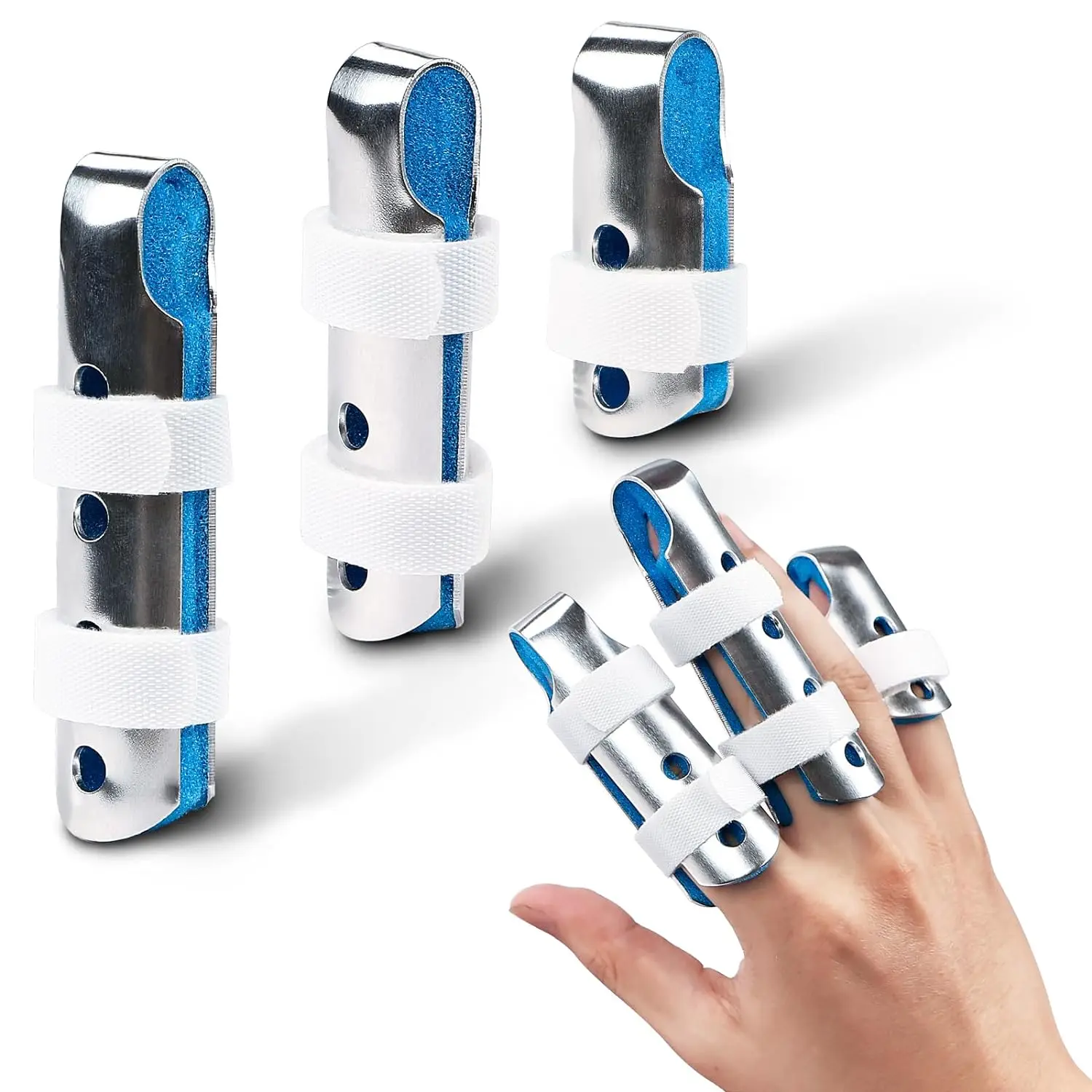 HKJD Foam padded first aid baseball finger splint medical supplies adjustable aluminum finger splints
