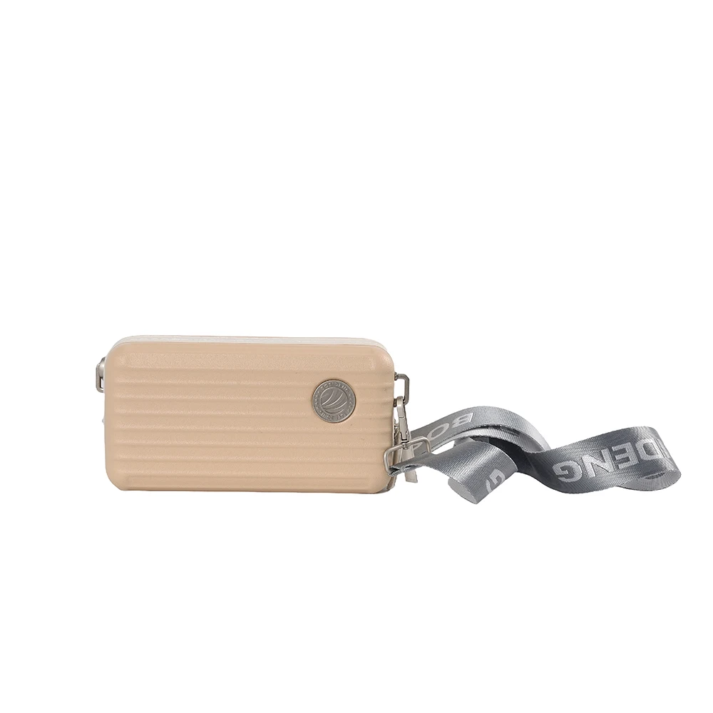 lady cross body mini bag plastic box solid customized logo metal buckle can be undone unisex small size bag
