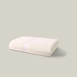 Wholesale Solid  high-quality 100% cotton long-staple cotton bath towel