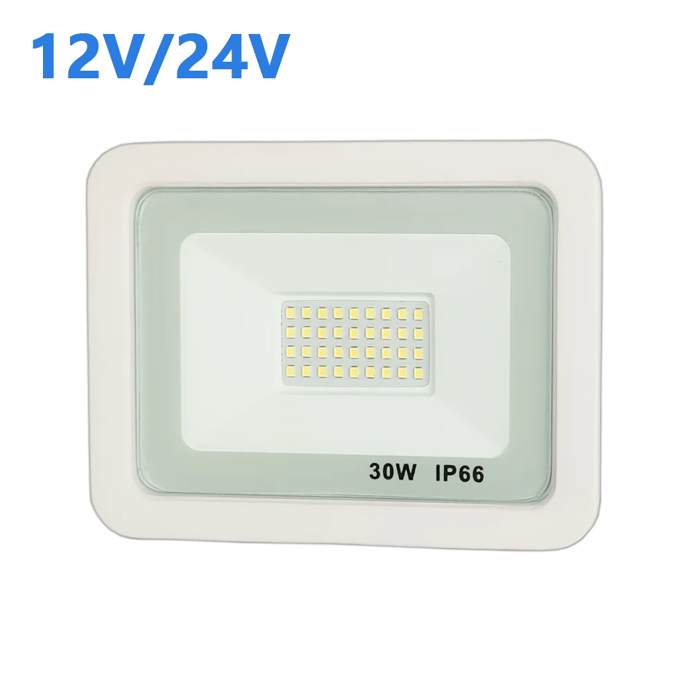 Ультратонкий smd водонепроницаемый ip65 DC 12v 24v наружный белый Светодиодный прожектор 10w 20w 30w