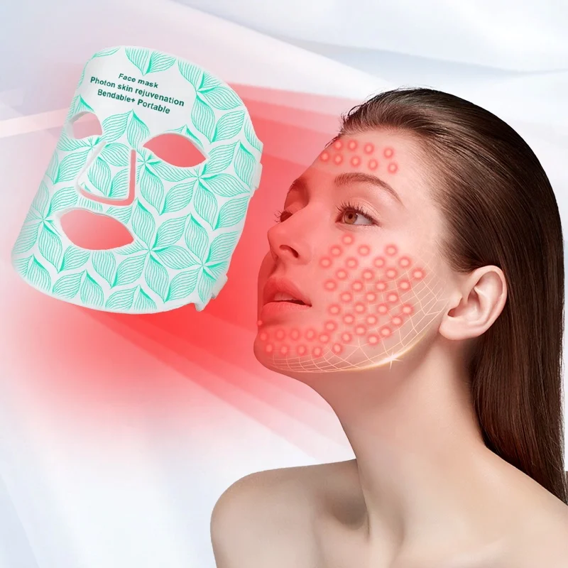 8-color spectrometer household face lamp beauty instrument infrared light rejuvenating facial mask LED photonic silicone mask
