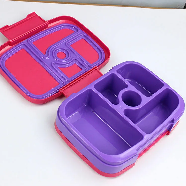 Food Safe Materials 5-Compartment Bento-Style Eco Friendly Leakproof Bento Kids Lunch Box