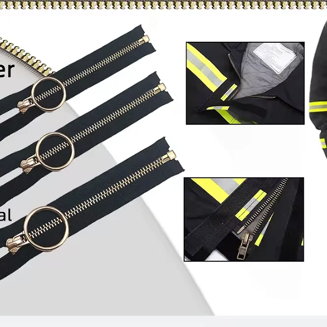CHENGDA Professional Manufacturer Of 5# Open-End Fireproof Metal Zipper