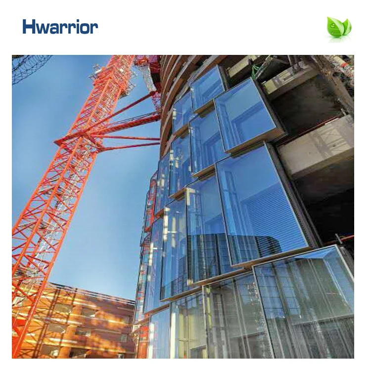Foshan factory direct wholesale easy to install aluminum alloy unitized double glass curtain wall system price per m2