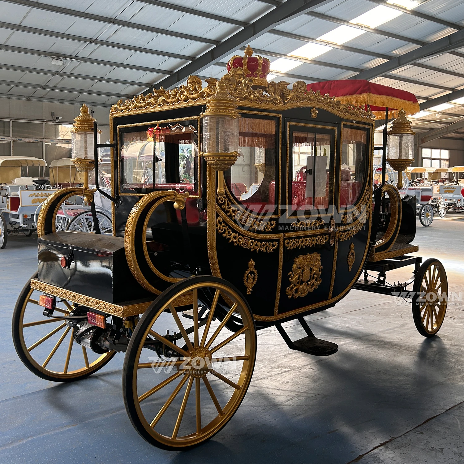 Top Quality Logo Royal Carriages Electric Classic Royal Carriage Cinderella Electric Carriage for Sale