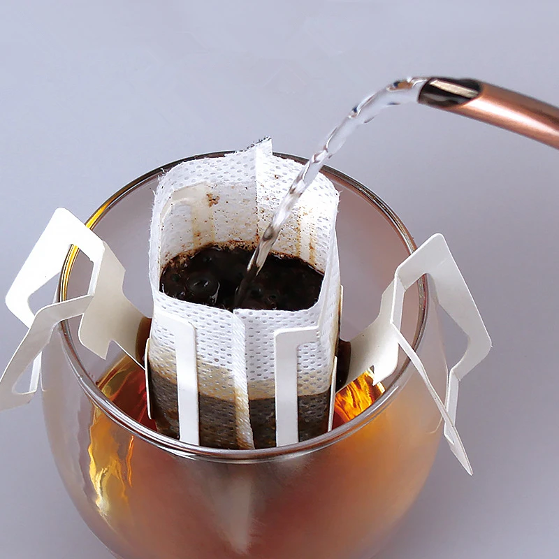50pcs Hanging Ear Coffee Bag Custom Heat-sealed Drip Coffee Filter Bag Eco-friendly Material Disposable Coffee Filter Bags