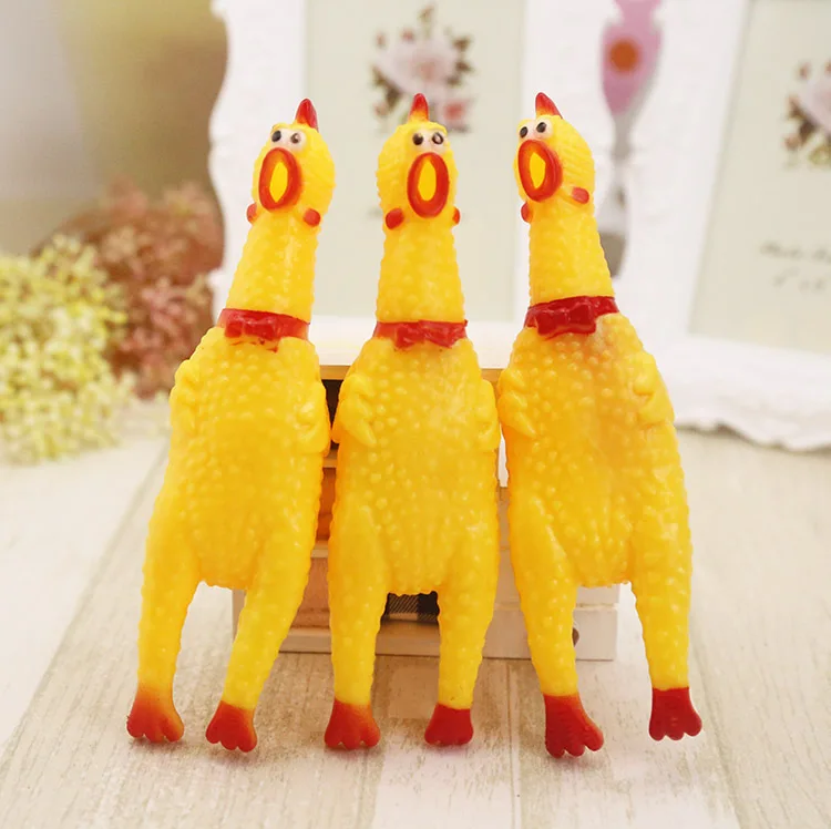 Wholesale New Product Surprise Gift Squeaky Chicken Toy Rubber Funny Toys Decompression Tool Shrilling Chicken