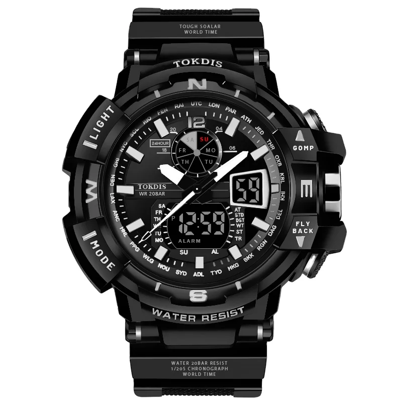 TOKDIS T-2352 Army Mens Watch G Style Shock Men Military Reloj Led Digital Sports Wristwatch Gift Analog Watches