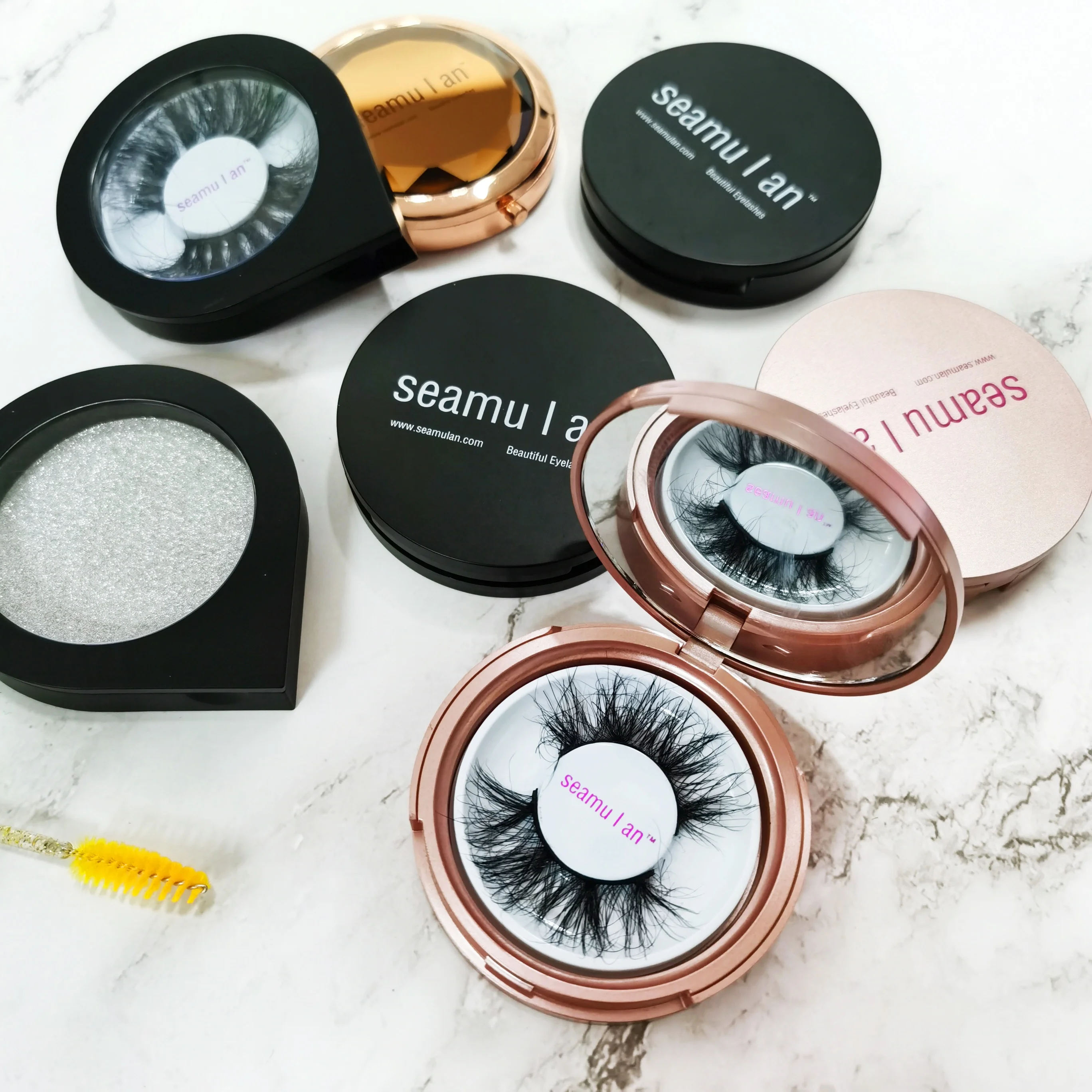 Brand new customized LOGO LOGO wholesale sales packaging box eye enhancing full strip lashes