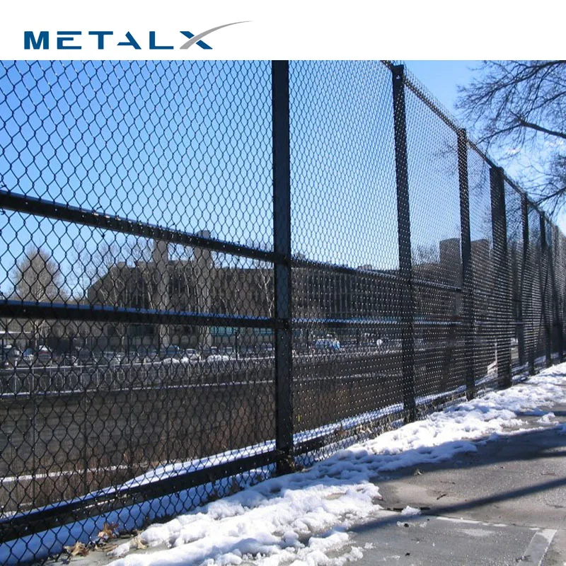 Wholesale 5ft green pvc coated privacy chainlink fence wire roll black color galvanized chain link fence