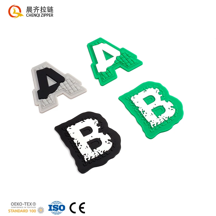 custom logo sewing labels personalized Soft Rubber Patch sillicon patch & labels tags for clothes label