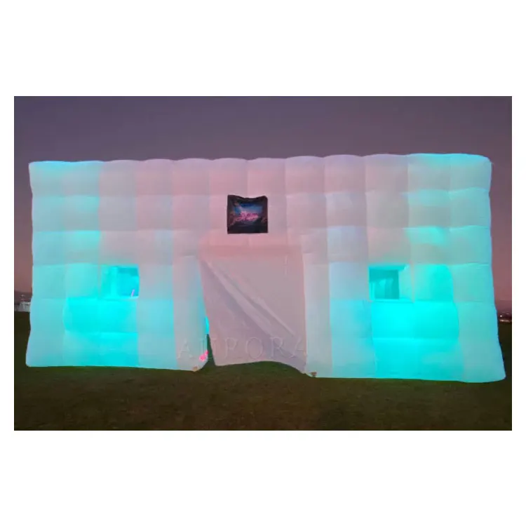 Popular commercial disco party tent event marquee portable indoor inflatable nightclub with light inflatable nightclub 4x6