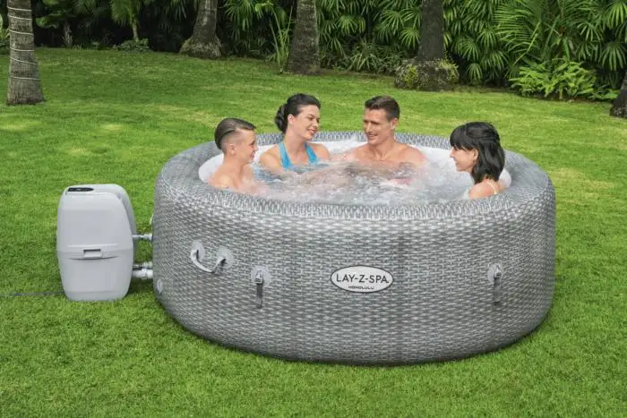 Bestway 60019 Lay-Z-Spa Гонолулу AirJet надувные наружные и внутренние горячие ванны спа на 4-6