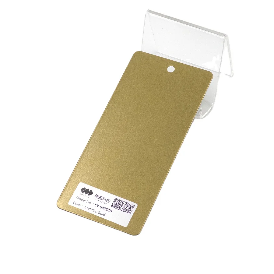 Epoxy Polyester Metallic Gold Bonding System Powder Coating