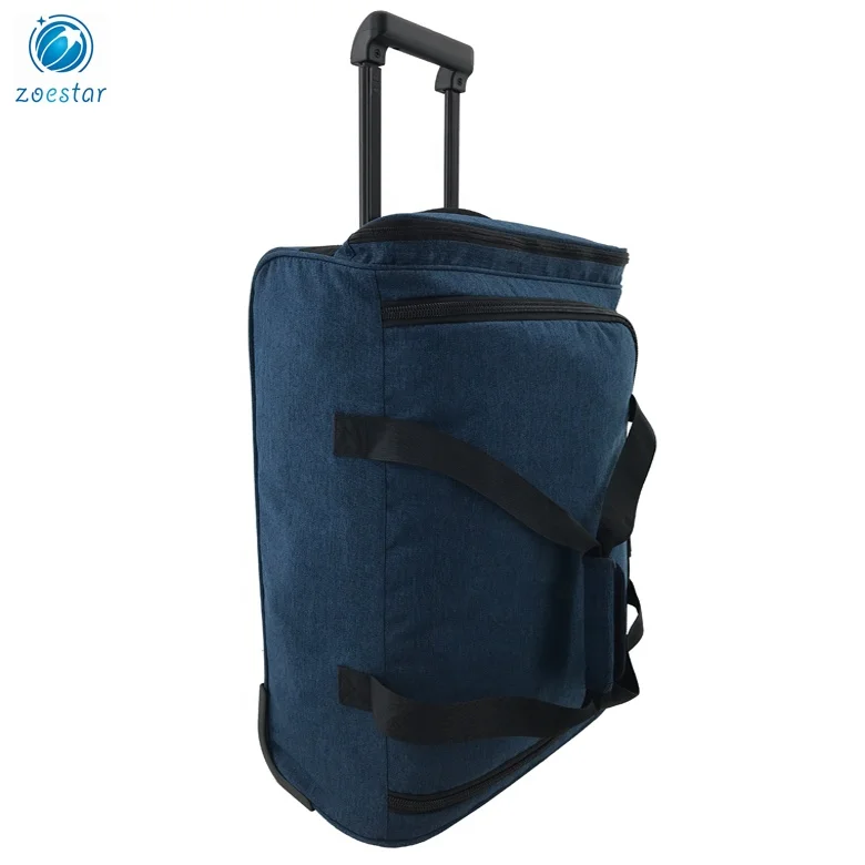 Luggage Trolley Bag Carry On Travel Duffel Bag with Wheels Travel House Organizer