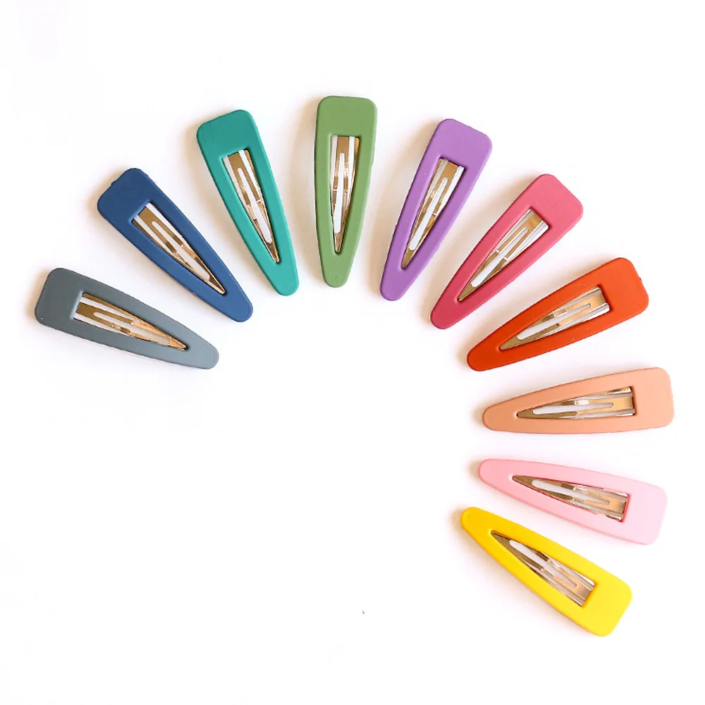 
XQ009 Hot Sale Cute Different Candy Color Bobby Pin Hair Clip Accesseries For Womens Girl Bulk 