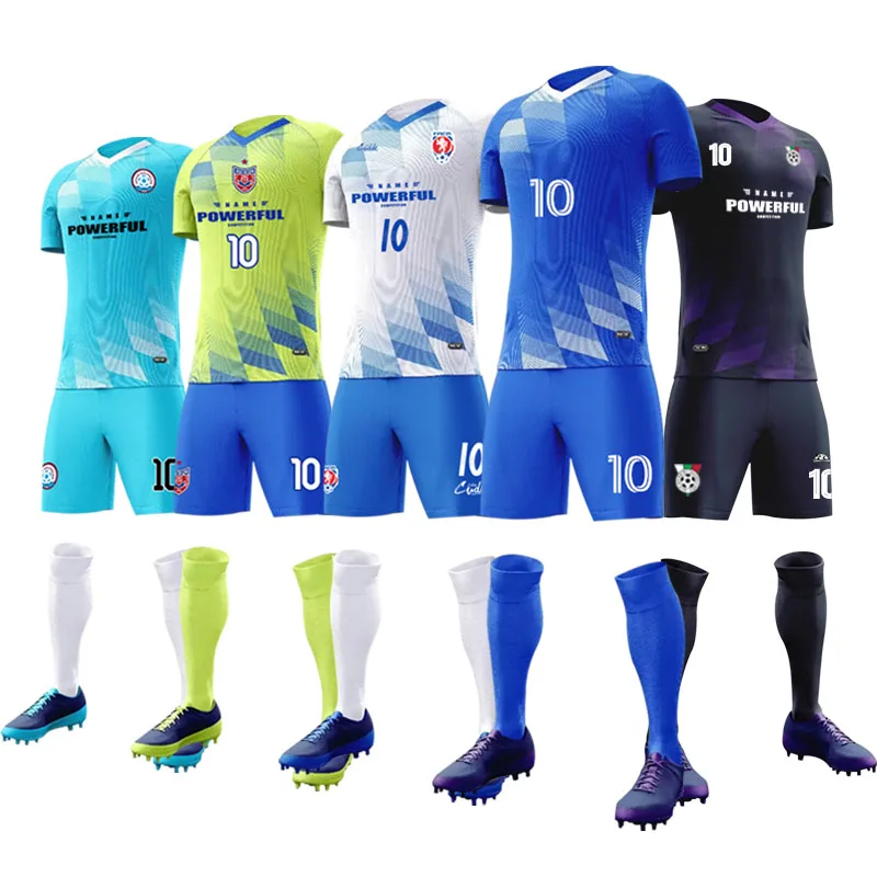 Unisex Breathable Football Suit Custom Match Training Team Uniform Wholesale for Adults