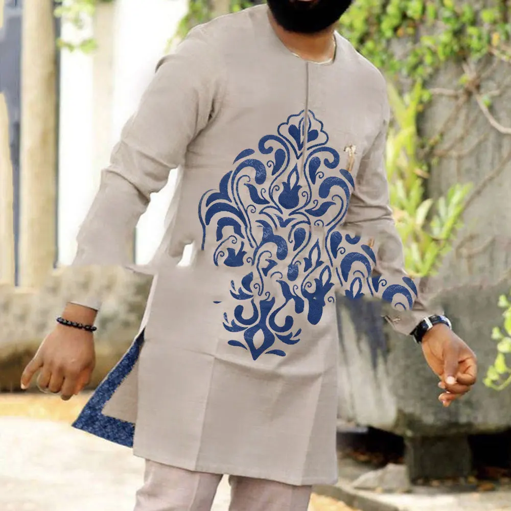 Hot Sale Men Jubba Thobe Saudi Arabia Dubai Kaftan Arabic Pakistan Islamic Clothing Shirts Pants Suit Casual Men Suit